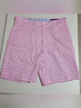 Polo Golf Ralph Lauren Shorts Pink Mini Paisley Print